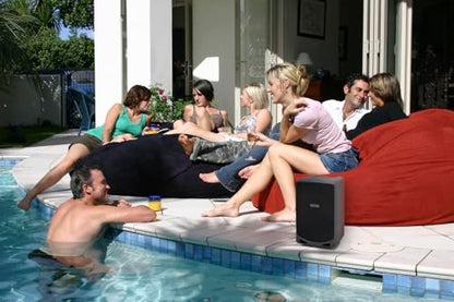 Samson Expedition XP106w 100 Watt Rechargeable Bluetooth Speaker with Wireless Handheld Microphone, Black | Key details: 100 watts with Bluetooth, Wireless HH mic (rechargable battery)