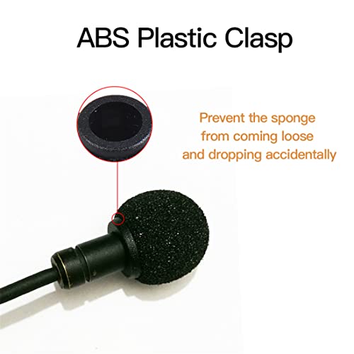 Foam Mic Covers Foam Lavelier Windscreen, Lapel Microphone Foam Cover for Sony Lavalier Microphone Windscreen Replacement Foam Windscreen, Pack of 3 - size: 0.28inch diameter for Sony lavalier microphone
