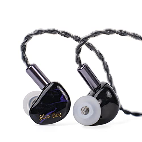 Linsoul Kiwi Ears Cadenza 10mm Beryllium Dynamic Driver IEMs, Purple | with 3D-Printed Shell, Audiophile Sound Balance, Detachable 0.78 2pin 3.5mm IEM Cable for Music Enthusiasts Musicians - color: Purple