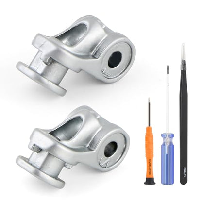 for QC35 Hinge Swivel Replacement for Bose QuietComfort35 QC35/QC35 II/QC45/QC25 Hinge Swivel Hinge Headphones Parts Accessories with Tool (Silver)