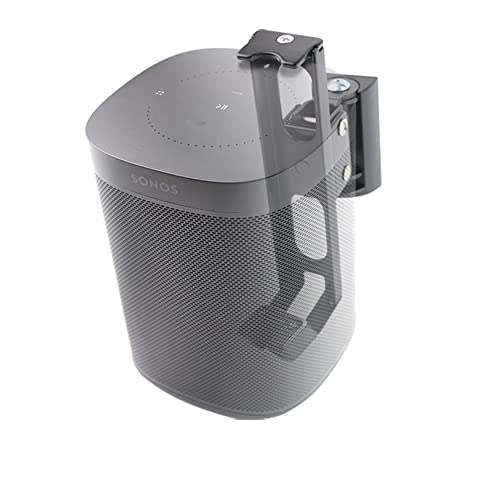 Wall Mounts Brackets-Pair Set-2PCS for SONOS ONE/SONOS ONE SL/SONOS Play 1 Speaker (Include 2PCS,Swivel and Tilt,Compatible with Both SONOS ONE/ONE SL/SONOS Play 1,Black Pair) - color: BLACK, size: Pair set
