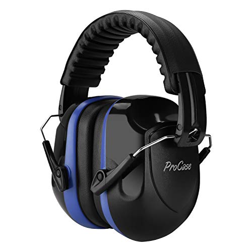 ProCase NRR 28dB Noise Reduction Ear Muffs, Foldable Adjustable Noise Cancelling Headphones - color: 1 - Blue