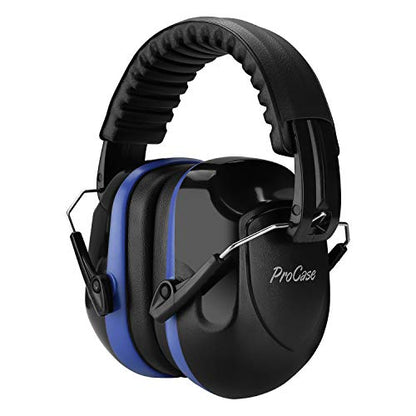 ProCase NRR 28dB Noise Reduction Ear Muffs, Foldable Adjustable Noise Cancelling Headphones - color: 1 - Blue