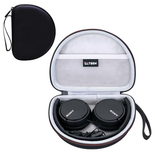 Case for Sony MDR-ZX110/ZX110AP/ZX310AP Wired On-Ear Headphones Gray | Hard Carrying Travel Case for Sony ZX Series MDR-ZX110/ZX110AP/ZX310AP Wired On-Ear Headphones - color: Black+Grey