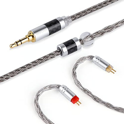 Linsoul Tripowin Zonie 16 Core Silver Plated IEM Cable, SPC Earphone Cable, for BL03 TRN V90 V80 AS10 ZS10 ZS6 ES4 ZST ZSR IEMs