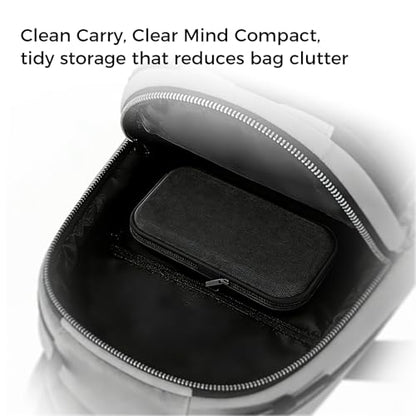 Carrying Case for Globluum MP3 Player (SU3/SU5/SU7/SU9), Hard EVA Protective Travel Storage Case with Zipper, Fits Player, Earbuds, Charging Cable & Protective Case, Black