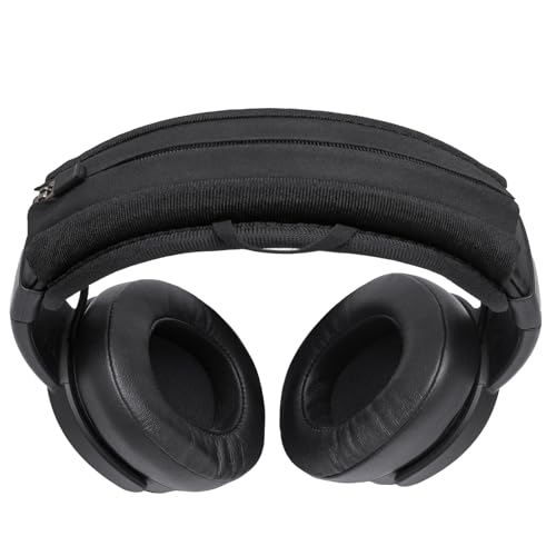 Headband Cushion Cover Compatible with Skullcandy Hesh Evo, Hesh ANC, Crusher ANC 2, Crusher Evo, Riff 2, Icon ANC Wireless Headphone, 6mm Thick Cushion, No Wobble Zipper Slider, Hanging Loop