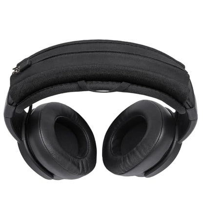 Headband Cushion Cover Compatible with Skullcandy Hesh Evo, Hesh ANC, Crusher ANC 2, Crusher Evo, Riff 2, Icon ANC Wireless Headphone, 6mm Thick Cushion, No Wobble Zipper Slider, Hanging Loop