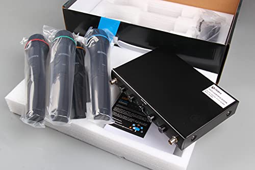 D Debra Audio AU400 Pro UHF 4 Channel Wireless Microphone System - color: with 4 Handheld (A)