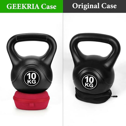Geekria Shield Headphones Case Compatible with Beats Solo HD/4/3/2/ Pro Wireless Case, Replacement Hard Shell Travel Carrying Bag with Cable Storage (Red) - color: Red