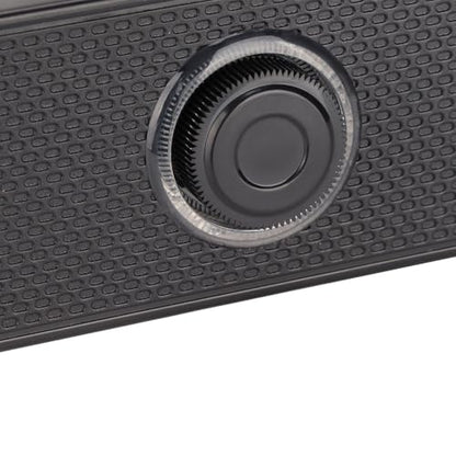 Double Horns Home Soundbar Speaker with Volume Control 3.5mm Input Wired Connection TV Entertainment System USB Powered
