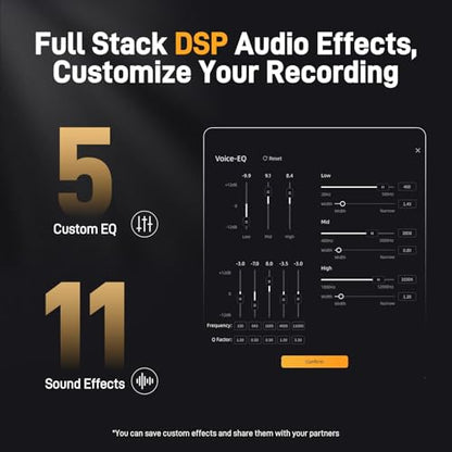 MAONO USB Studio Microphone for Streaming, Recording, Podcasting, Singing | PC Condenser Mic Kit with Shock Mount, Boom Arm, Software, Mute, Gain Knob, Volume Contro, PM450