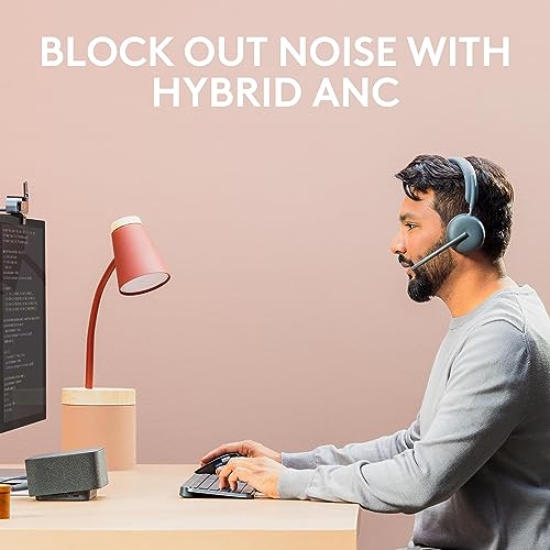 Logitech Zone 950 Premium Noise Canceling Headset Hybrid ANC - Graphite | Premium noise canceling, hybrid ANC, USB-C, USB-A, certified for Zoom, Google Meet, Google Voice, Fast Pair