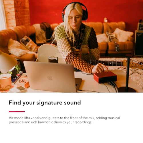 Focusrite Scarlett Solo Studio 4th Gen USB Audio Interface Bundle for the Songwriter, Guitarist or Vocalist with Condenser Microphone and Headphones for Recording, Songwriting, and Podcasting | 1 XLR Mic Preamp, 1 Hi-Z Instrument Input, 24-Bit/192kHz, 120
