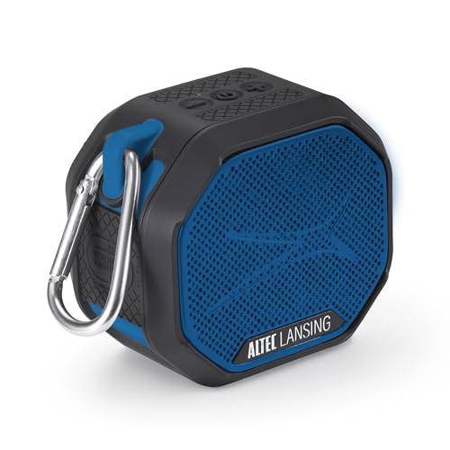 Altec Lansing HYDRATREK Magnetic Bluetooth Speaker, Waterproof IP67, 5W RMS Output, True Wireless Pairing, USB-C Quick Charge, 3.7V 400mAh Battery, Voice Assistant, Perfect for Any Adventure - color: Black/Royal Blue