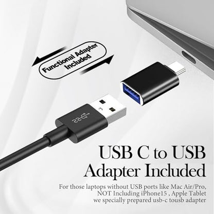 YYV Computer Speakers for Desktop Monitor | Single USB Speakers for Desktop PC,Laptop Speaker with Loud Sound,Volume Control Easily Clamps to Monitors(Black)