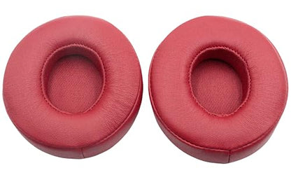 Replacement Ear Pads for Beats Solo 3/2 Wired On-Ear Headphones - Crimson | for Beats Solo 3/2 Wireless A1796/B0534, Xinyuekj Solo3 Ear Cushions with Protein Leather, (Not Fit Studio, Solo HD, Solo 4) - color: Crimson
