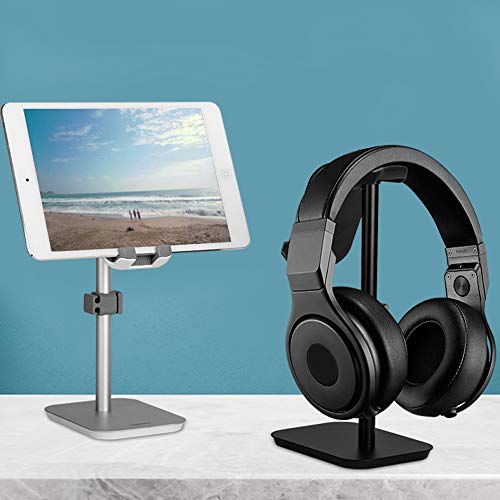 Headphone Stand Phone Holder - color: Silver