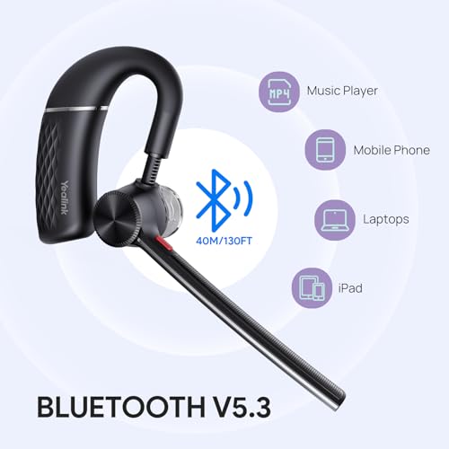 Yealink Bluetooth Headset BH71 Noise Cancelling Wireless Earpiece for Phone | Yealink BH71 Pro Wireless Headphone for Call,Single Ear Office Headset with Mic Bluetooth Earbuds with USB Dongle for PC Work - style: BH71 Pro USB-C to A