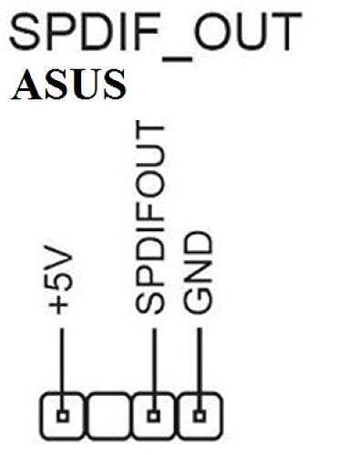 ASUS SPDIF Optical and Compatible with RCA Phono Out Plate Cable Bracket by Asus