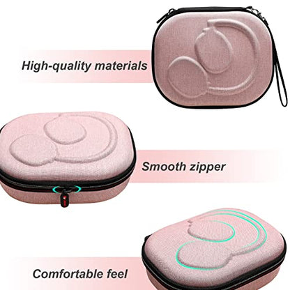 XANAD Hard Case Compatible with JBL Live or Tune Headphone,Fit for JBL Live 770NC/660NC/650BT/460NC/670NC or JBL Tune 510BT / 770NC/710BT/720BT/760NC/700BT/520BT Bluetooth Wireless Headphones（Pink） - color: Pink Outside+Gray Inside