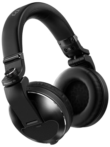 Pioneer DJ HDJ-X10 Flagship Over-Ear DJ Headphones - Black Bundle with Case, Stand, and Austin Bazaar Polishing Cloth - color: HDJ-X10, style: Black