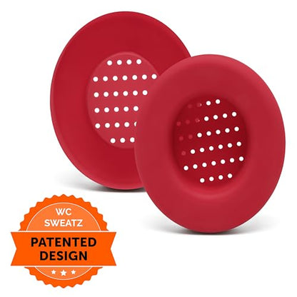 WC SweatZ Studio - Patented Covers for Beats Studio 3 (A1914) & 2 (B0500) | Made by Wicked Cushions | Made with Premium Silicone | Also fits B0501 | Red - color: Red