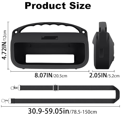 Aenllosi Case for Bose SoundLink Flex 2nd Gen Speaker, Black (Case Only) | Drop Resistant Protection, Water Resistant Protection, Dust Proof Protection, Protective Case Only - color: Black, style: Silicone Cover for Bose SoundLink Flex 2nd Gen