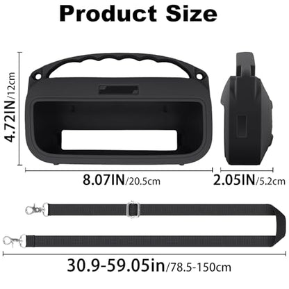 Aenllosi Case for Bose SoundLink Flex 2nd Gen Speaker, Black (Case Only) | Drop Resistant Protection, Water Resistant Protection, Dust Proof Protection, Protective Case Only - color: Black, style: Silicone Cover for Bose SoundLink Flex 2nd Gen