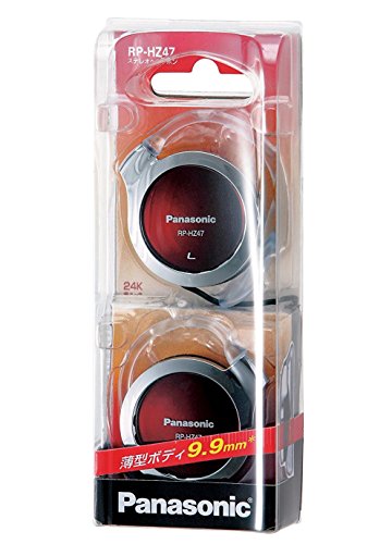 Panasonic Clip Headphone Red RP-HZ47-R (Japan Import) - color: Red