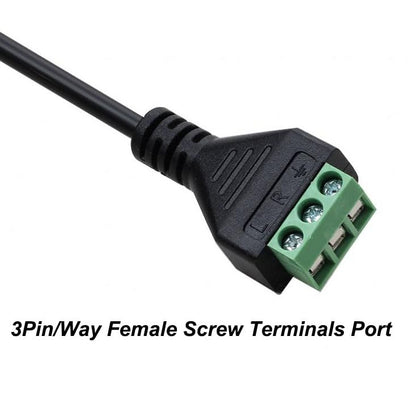 Gold Plated 3.5mm (1/8") 4 Pole TRRS Stereo Audio Balanced Male Jack to AV 4 Pin Screw Video Balun Terminal Adapter Connector Cable 30cm/1FT (3.5mm M/4pin) - color: 3.5mm M/4pin