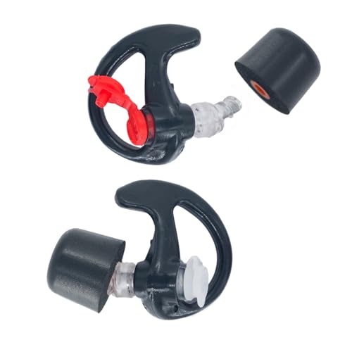 Klowcok Foam Eartips Replacement for SureFire EP7 EP10 Tips | Comfort Fit, 3 Pairs, Black