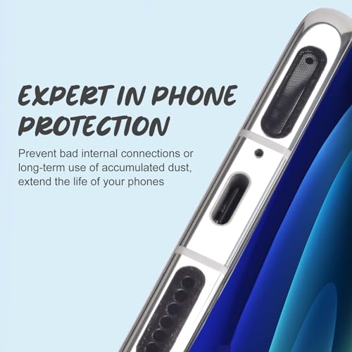 120Pcs Phone Speaker Cover Phone Speaker Dustproof Stickers Phone Speaker Dust Protector Cover Anti Dust Sticker Speaker Dust-Proof Cover Kit with Cleaning Brush & Tweezer - size: 120Pcs