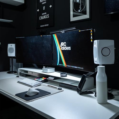 ADAM Audio D3V Active Desktop Studio Monitor Speakers - White | USB-C, D-ART Tweeter, 3.5in Woofer, 240W, 45Hz-23kHz, 97dB SPL, Balanced TRS, Headphone Out - style: D3V White