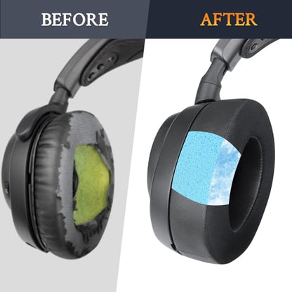 SOULWIT Cooling Earpads for Arctis Nova Pro Wired, Nova 7/5/4/3/1 - Black | (Not Fit Nova Pro Wireless), for Arctis Nova Pro Wired, Nova (1/1X/1P/3/3P/3X/4/4P/4X/5/5P/5X/7/7X/7P) Headphones - color: Black