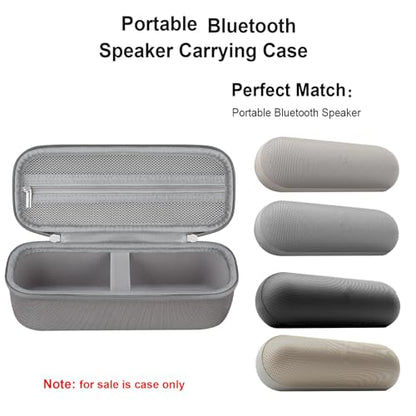 Carrying Case for Beats Pill - Portable Bluetooth Speaker/Beats Pill x Kim - color: Light Gray