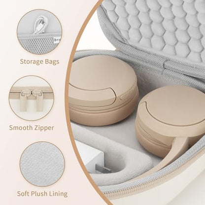 Yinke Hard Case for WH-CH510 /JBL Tune 510BT Headphone, Travel Protective Cover Storage Bag(White) - color: White