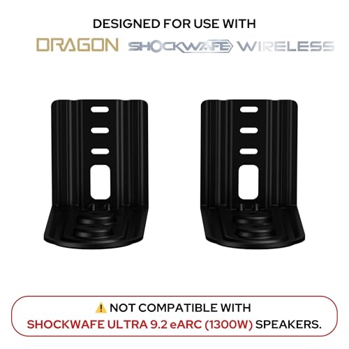 Nakamichi Dragon & Shockwafe Wireless Surr Speakers Wall Mounts (Set of 2)