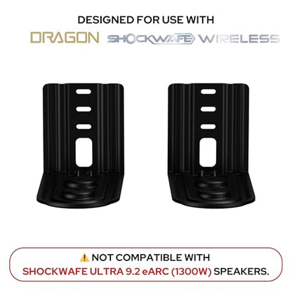 Nakamichi Dragon & Shockwafe Wireless Surr Speakers Wall Mounts (Set of 2)