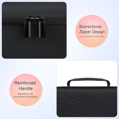 Elonbo Carrying Case for Bushnell Golf Wingman HD GPS Speaker, Black+ | Golf GPS Speaker and Handheld GPS Rangefinder Hard Travel Bag, with Mesh Pocket Handle Double Zipper, for Protective Storage - color: Black+ inside Black