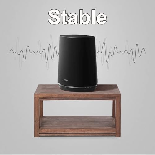 Small Shelf Stand, Storage Shelf Organizer, Audio Rack Stand, Rack Audio Tower Brown Stable Made of Solid Wood Without Installation 2 Sizes(3 Layer) - size: 3 layer