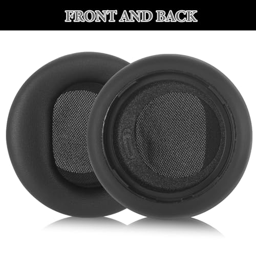 Aiivioll Replacement Ear Pads for Microsoft Surface 1/2 Headphones, Protein Leather Memory Sponge Ear Cushion Compatible Surface 1/2 Headphones，Headphone Accessories Ear Muff Repair Parts (Black) - color: Black