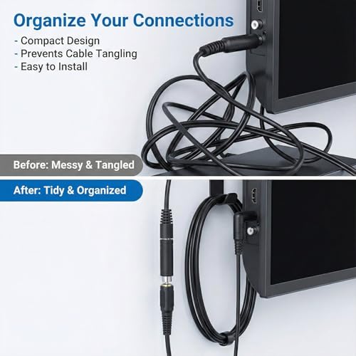 3 Pack 6.35mm to RCA Adapter RCA Male Plug to 6.35mm 1/4 Inch Mono Female Audio Mic Plug Adapter Black Audio Mic Plugs Adapters RCAs to1/4 Inch Adapters Jack Converterr for Amplifiers Speaker