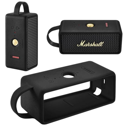 Silicone Case for Marshall Emberton III,Protective Case Cover for Marshall Emberton 3 Bluetooth Portable Speaker(Black)