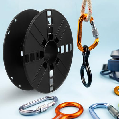 Cord Reel, Black Cord Storage Reel, Cable Storage Wheel (Pack of 2) - size: 20.00X20.00X6.50CM (Pack of 2)