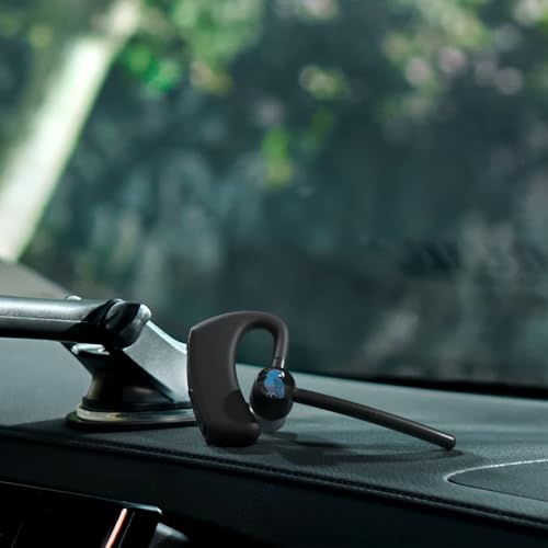 BlueParrott M500-XT Open-Ear Bluetooth Headset | AI-powered noise canceling headset for rideshare and delivery drivers; open-ear design, 11 hr talk time
