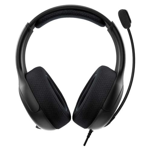 PDP LVL50 Wired Headset with Noise Cancelling Microphone: Black - PS5/PS4