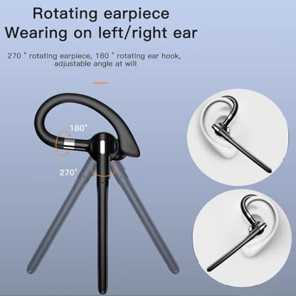 Wireless Headset with Mic for Work • PC Included • 50H Total Battery (8H+Case) • ENC BT 5.4 • IPX5 Waterproof for Office • Driving & PC - size: T526