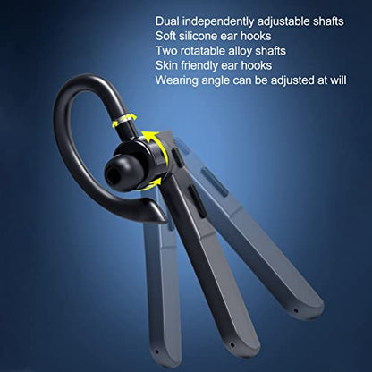 Bluetooth Earpiece, Hands Free Single Ear Noise Reduction Digital Display IPX7 Waterproofing Voice Control Wireless Earpiece with Bluetooth 5.3, for Cell Phone