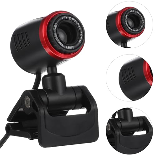 HOMSFOU Professional USB Webcam with Auto Focus and Built-in Microphone for Desktop Laptop Video Streaming and Online Conferencing